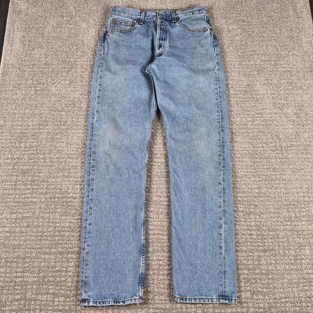 Vintage 90s Levis 501 Jeans Mens 32x34(Fits30x32) Blue Straight Made in Poland
